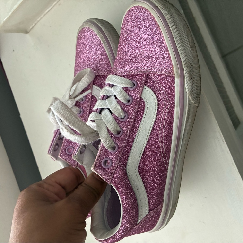 Vans Kids Pink Glitter Sneakers